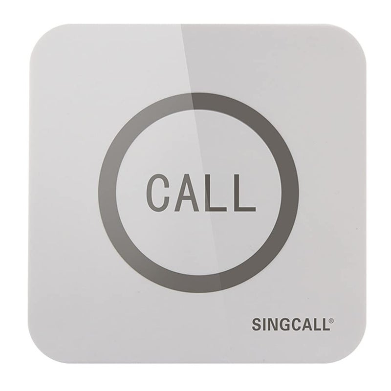 SINGCALL Home Caring System Hotel Calling System,Big Touching Button Convenient Waterproof, 1-Button Pager APE520 (Can't Be Used Alone) - Image 2